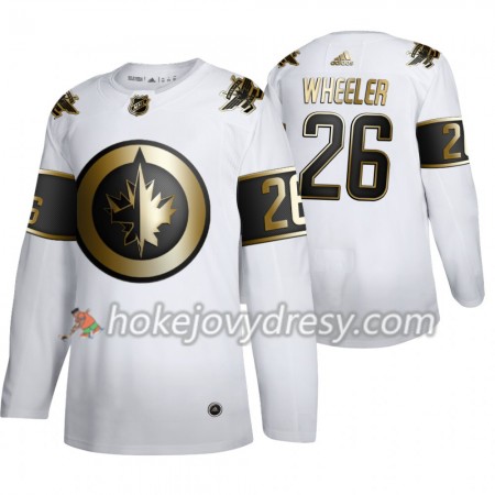 Pánské Hokejový Dres Winnipeg Jets Blake Wheeler 26 Adidas 2019-2020 Golden Edition Bílá Authentic